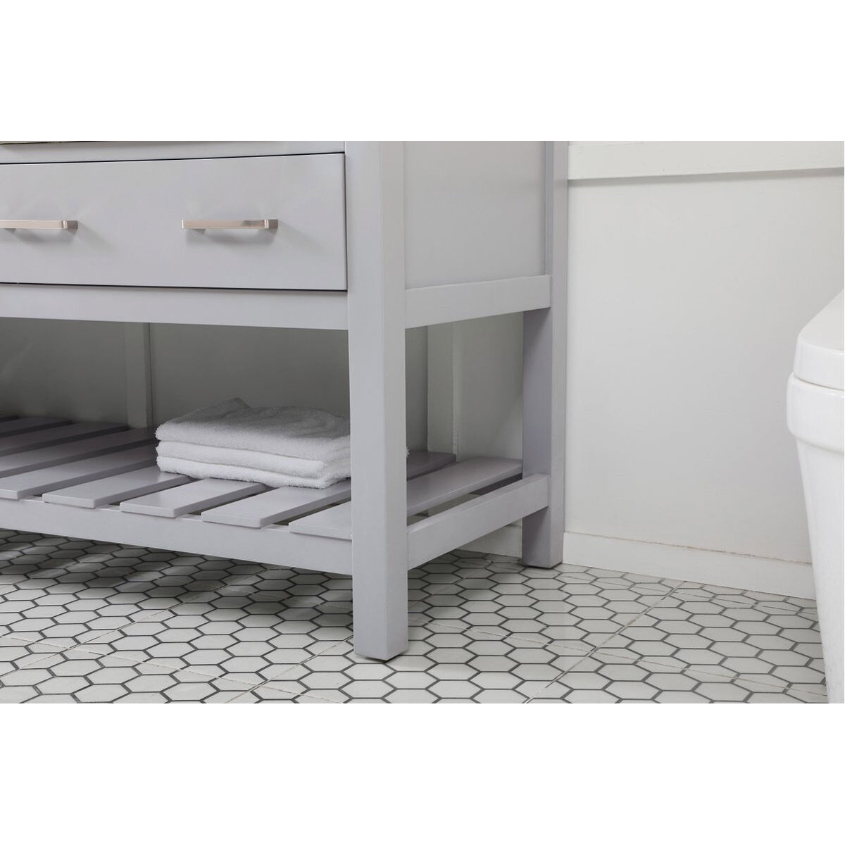 Clement 72 X 22 X 34 inch Grey Bathroom Vanity Cabinet