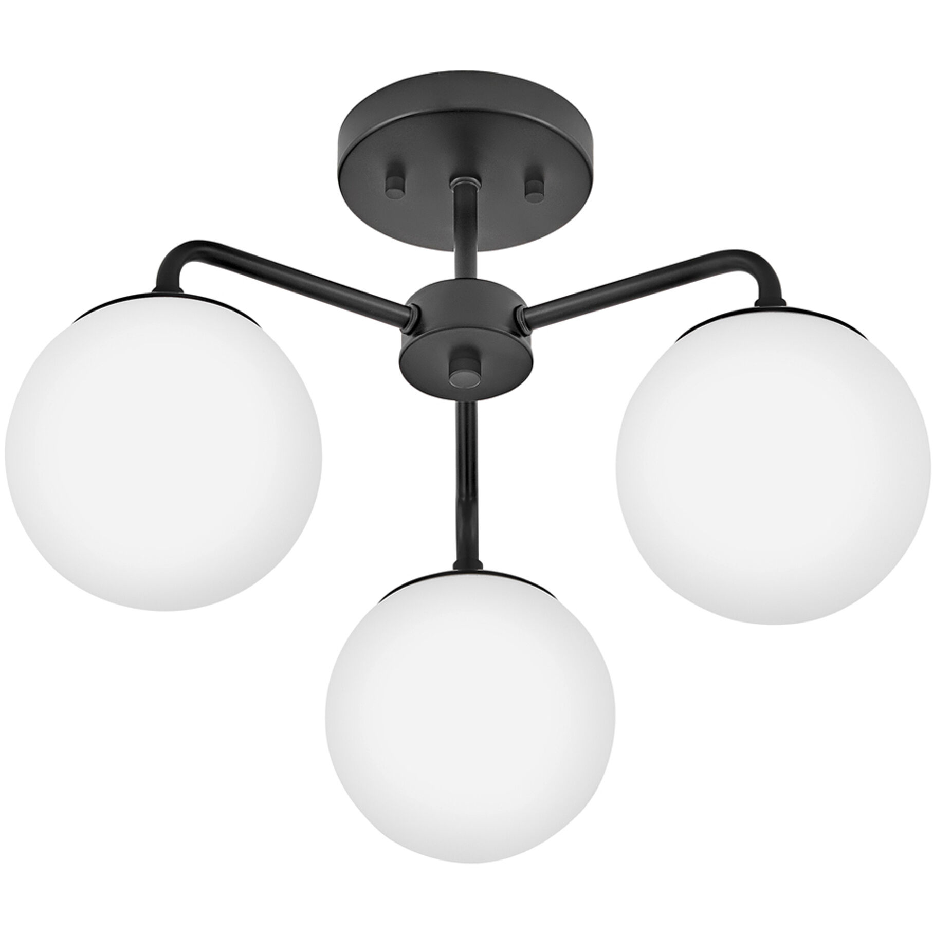 Julep LED 20 inch Black Foyer Light Ceiling Light, Semi-Flush Mount