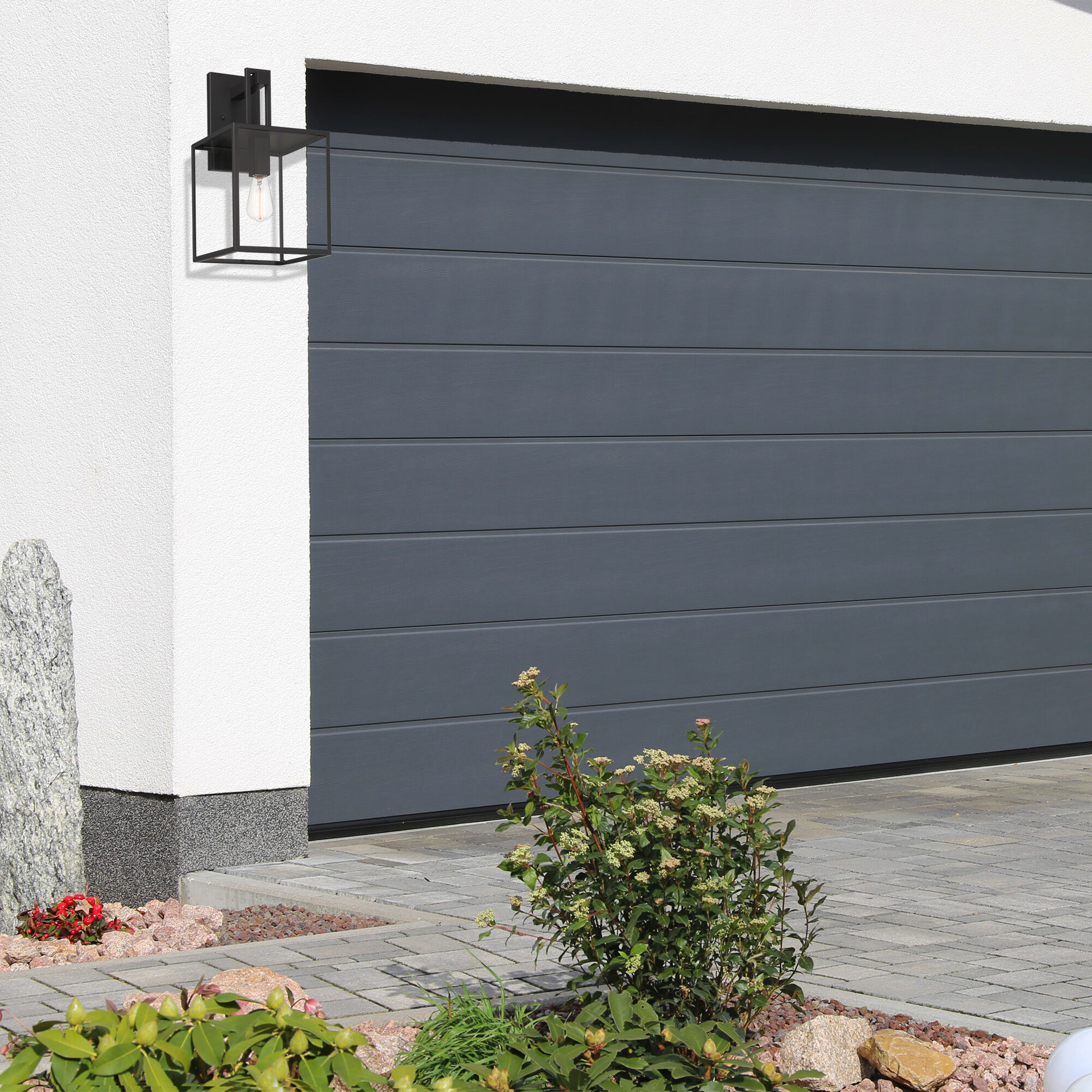 Preston 1 Light 18.75 inch Matte Black Exterior Wall Lantern