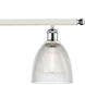 Ballston Castile 4 Light 48 inch White and Polished Chrome Island Light Ceiling Light in Clear Glass, Ballston