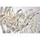 Maria Theresa 8 Light 36 inch Chrome Flush Mount Ceiling Light in Royal Cut