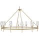 Ana 12 Light 58 inch Heritage Brass Chandelier Ceiling Light