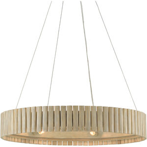 Tetterby 6 Light 31 inch Light Taupe/Smokewood Chandelier Ceiling Light