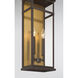 Briarlane 2 Light 20 inch Painted Legacy Brass and Dark Bronze Outdoor Wall Sconce