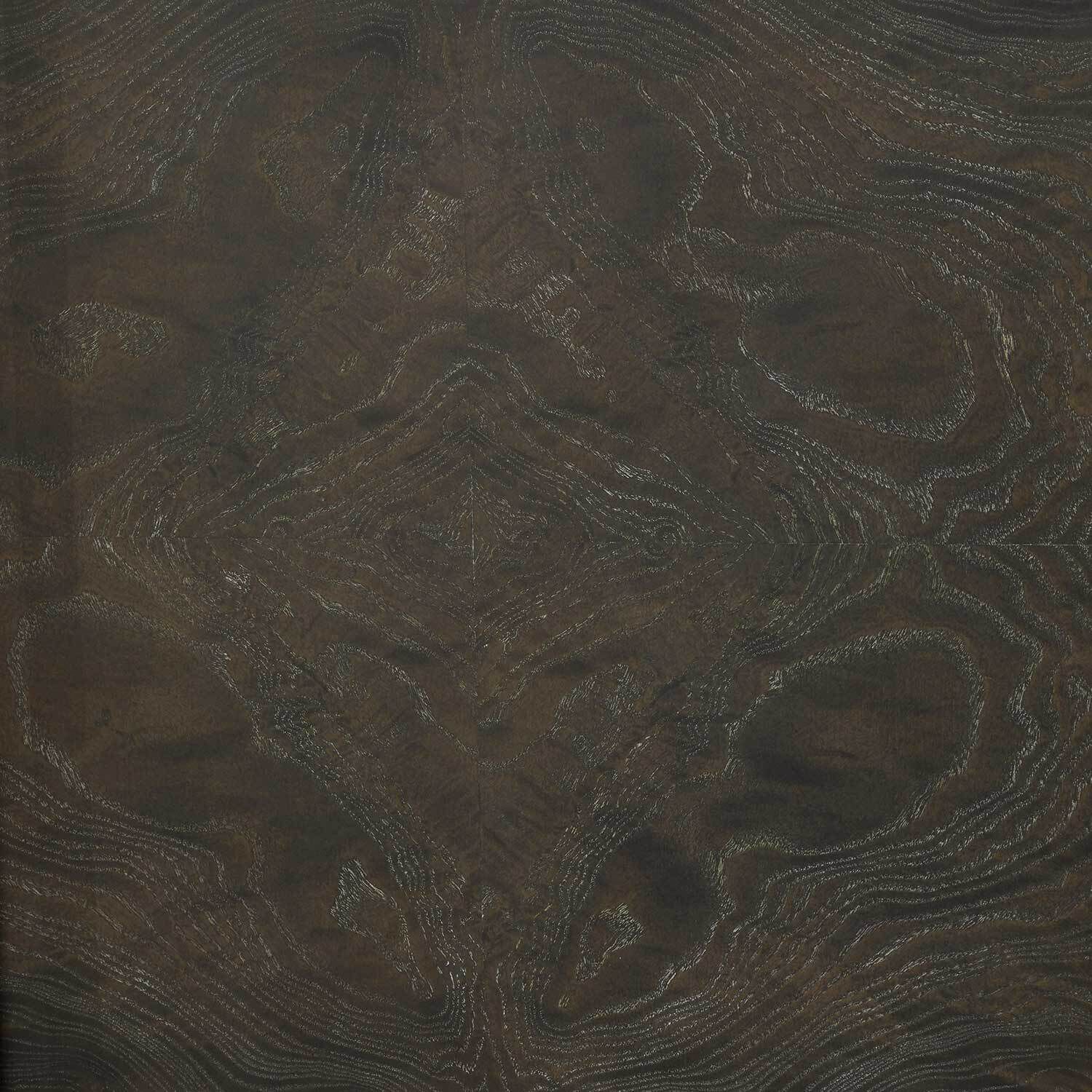 Fitzgerald Dark Grey Mindi / Dark Grey Burl / Stained Brass Cabinet