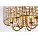 Elise 4 Light 17 inch Brass Flush Mount Ceiling Light
