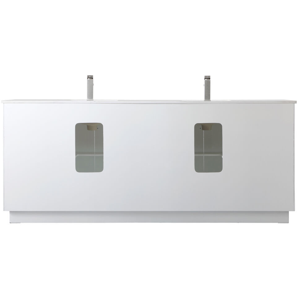 Hayes 84 X 22 X 35 inch White Vanity Sink Set