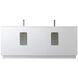 Hayes 84 X 22 X 35 inch White Vanity Sink Set