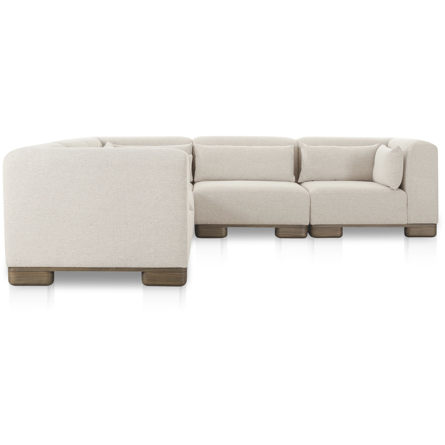 June Beige Modular Sectional, Classic L-Shaped