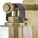 Halstead 1 Light 6.5 inch Heritage Brass Vanity Light Wall Light