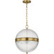 Alexa Hampton Lucinda 3 Light 15 inch Burnished Brass Pendant Ceiling Light