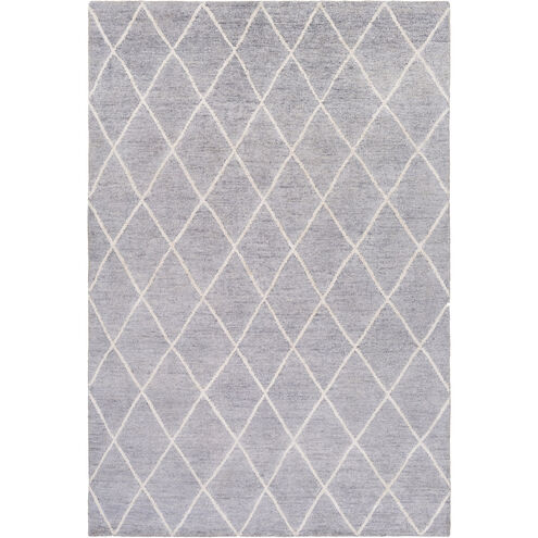 Jaque 72 X 48 inch Medium Gray/Ivory Rugs, Bamboo Silk