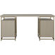 Rowen 66 X 25 inch Sesame White and Brushed Brass Desk
