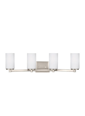 Hettinger 4 Light 29 inch Brushed Nickel Bath Vanity Wall Sconce Wall Light
