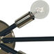 Simone 6 Light 22 inch Polished Nickel with Satin Pewter Accents Sconce Wall Light