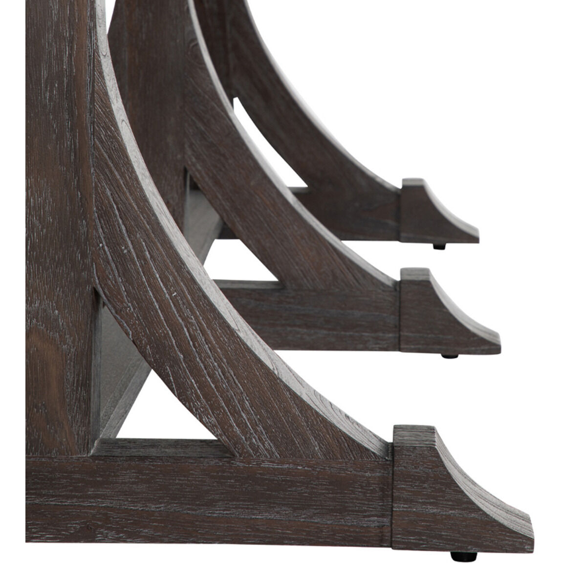 Adams 94 X 39 inch Cerused Forest Black Dining Table