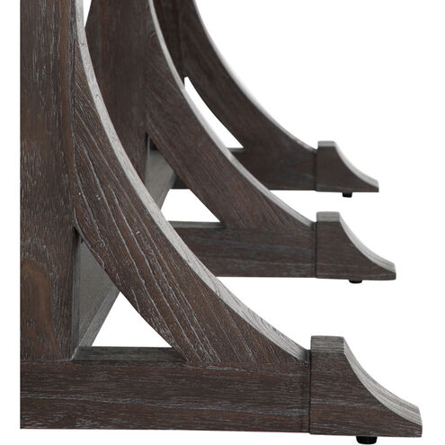 Adams 94 X 39 inch Cerused Forest Black Dining Table