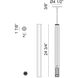Rowan LED 1.88 inch Oxidized Black Pendant Ceiling Light