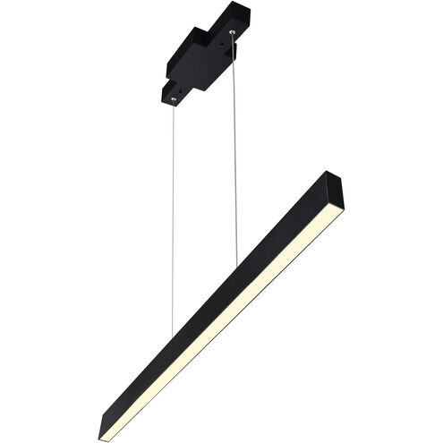 Pienza LED 47 inch Black Chandelier Ceiling Light