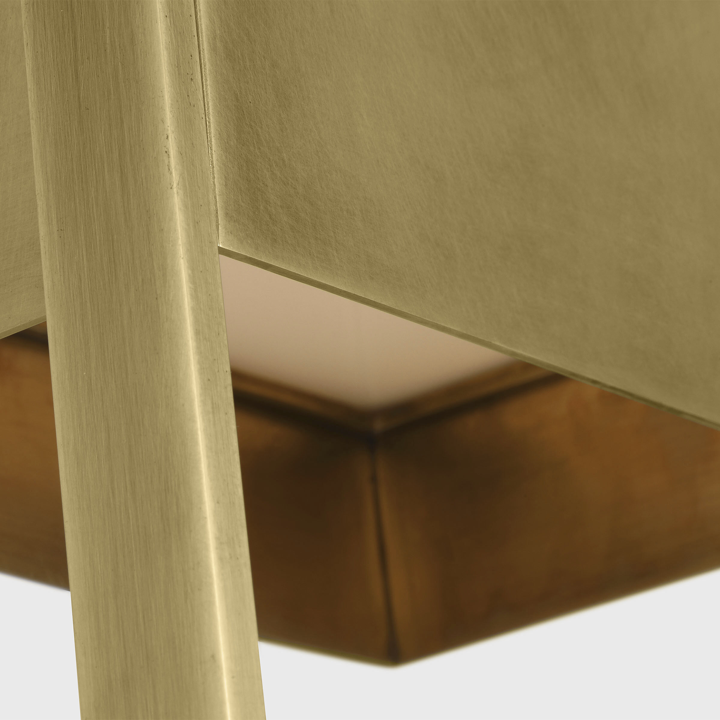 Mick De Giulio Alude LED 36 inch Hand-Rubbed Antique Brass Outoor Wall Light