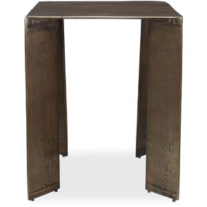Reade 22 X 18 inch Antique Brass Outdoor Accent Table