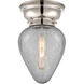 Aditi Geneseo LED 7 inch Polished Nickel Flush Mount Ceiling Light, Aditi