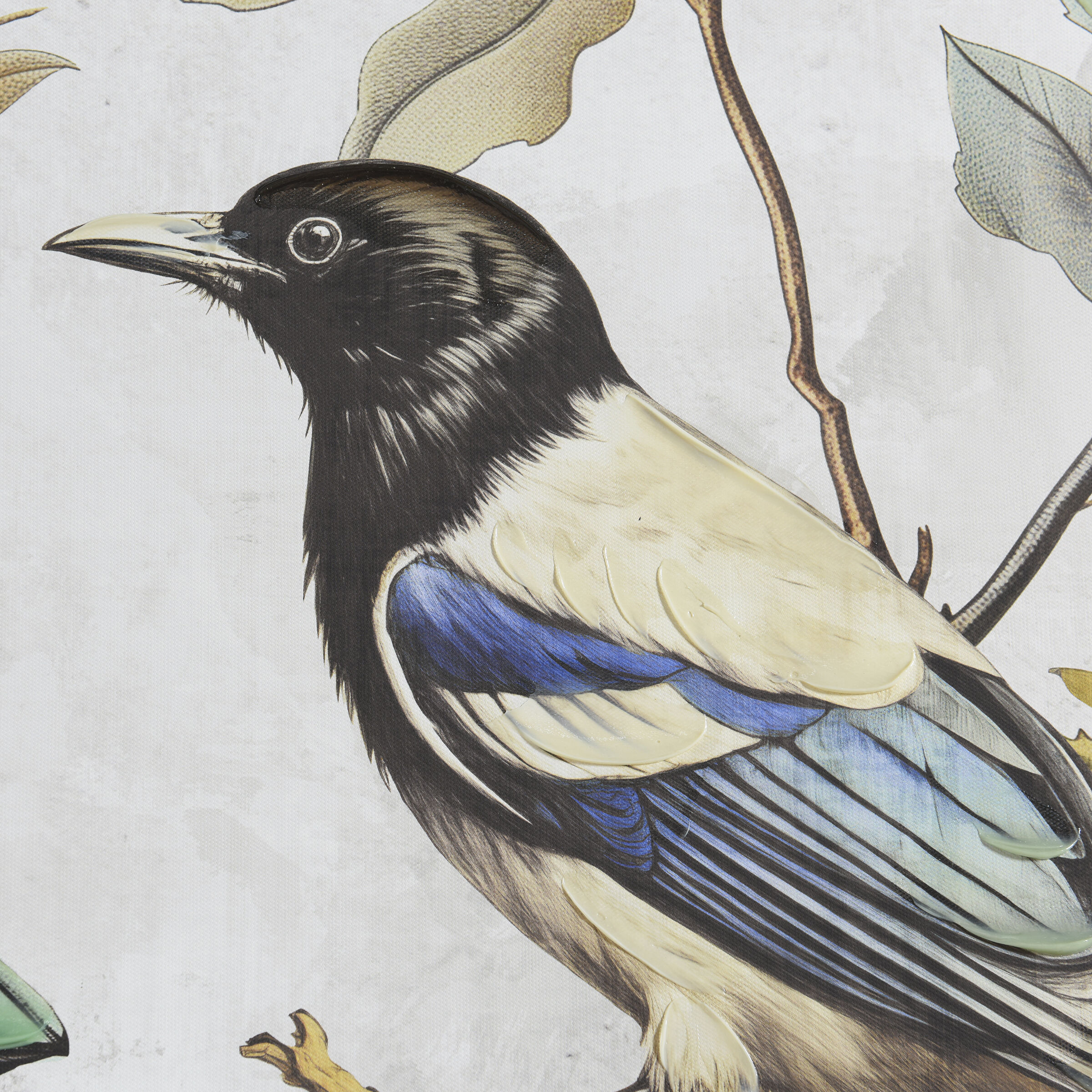 Birdsong Blue and Green and Cream Wall Art