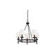 Transitional 5 Light 26 inch Oil Rubbed Bronze Chandelier Ceiling Light