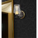 Remy 1 Light 5 inch Black Satin Gold Bath Vanity Light Wall Light in Clear Glass