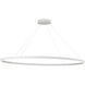 Ovale LED 27.63 inch White Linear Pendant Ceiling Light