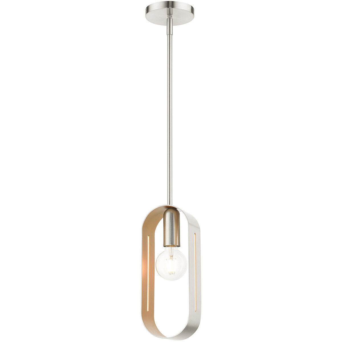 Ravena 1 Light 5 inch Brushed Nickel Pendant Ceiling Light