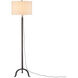 Sandro 66.25 inch 150 watt Dark Antique Nickel Floor Lamp Portable Light