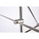 Axel 6 Light 55 inch Polished Nickel Pendant Ceiling Light