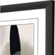 Abstract Collection Modern Rubbed Matte Espresso Wood With Honeycomb Embossing Framed Art