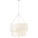 Lisa McDennon Baya 9 Light 30 inch Textured Plaster Chandelier Ceiling Light, Multi Tier