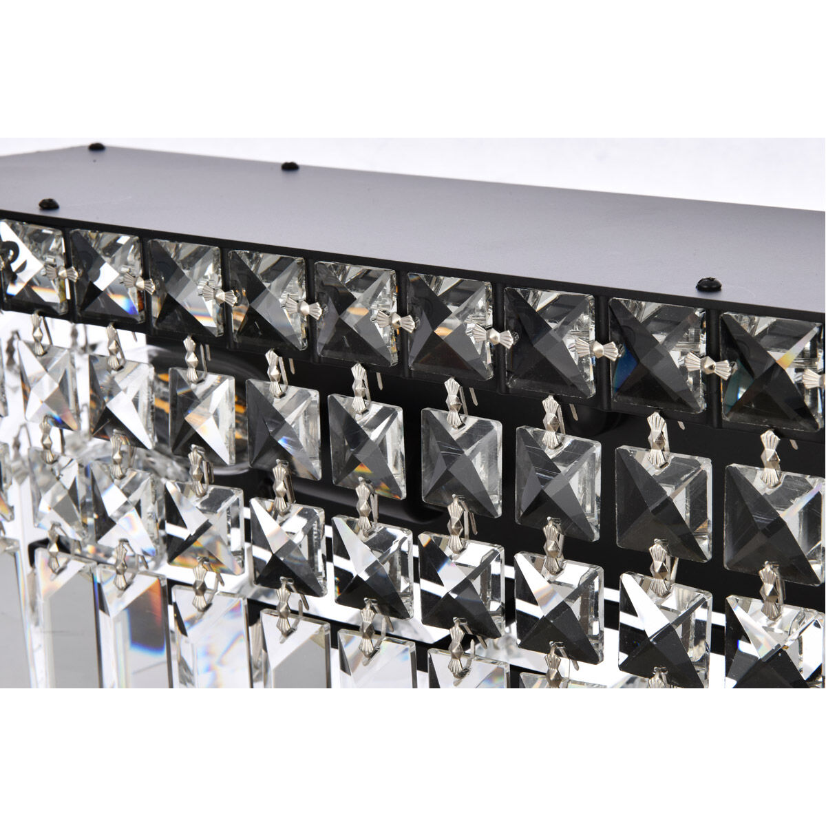 Maxime 7 Light 4.5 inch Black and Clear Wall Sconce Wall Light in Royal Cut