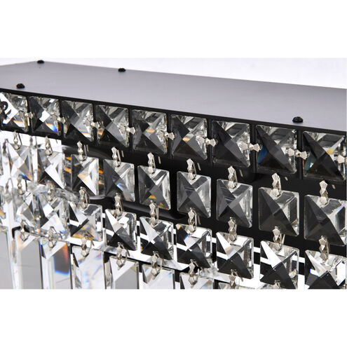 Maxime 7 Light 4.5 inch Black and Clear Wall Sconce Wall Light in Royal Cut