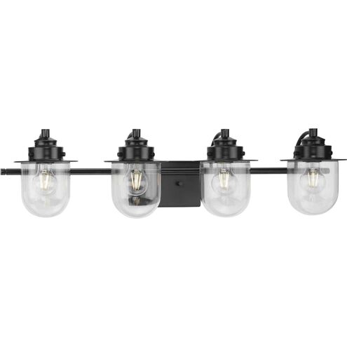 Northlake 4 Light 32.5 inch Matte Black Bath Light Wall Light
