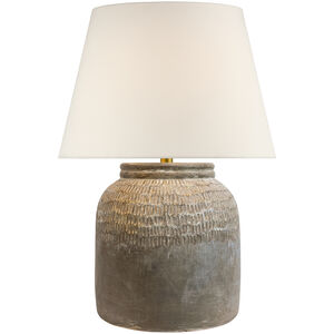 Amber Lewis Indra 27.25 inch 15.00 watt Silt Grey Ceramic Table Lamp Portable Light, Medium