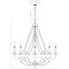Menard 8 Light 29 inch Fossil Stone Chandelier Ceiling Light