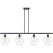 Ballston Cindyrella LED 48 inch Oil Rubbed Bronze Island Light Ceiling Light in Clear Glass
