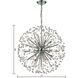 Starburst 16 Light 27 inch Polished Chrome with Clear Chandelier Ceiling Light