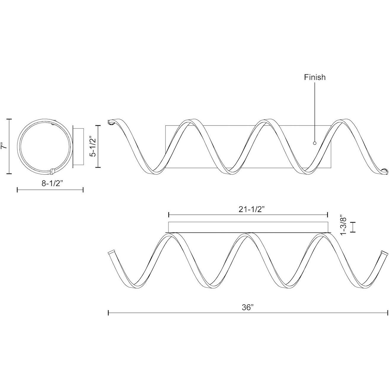 Synergy Wall Sconce Wall Light in Antique Brass