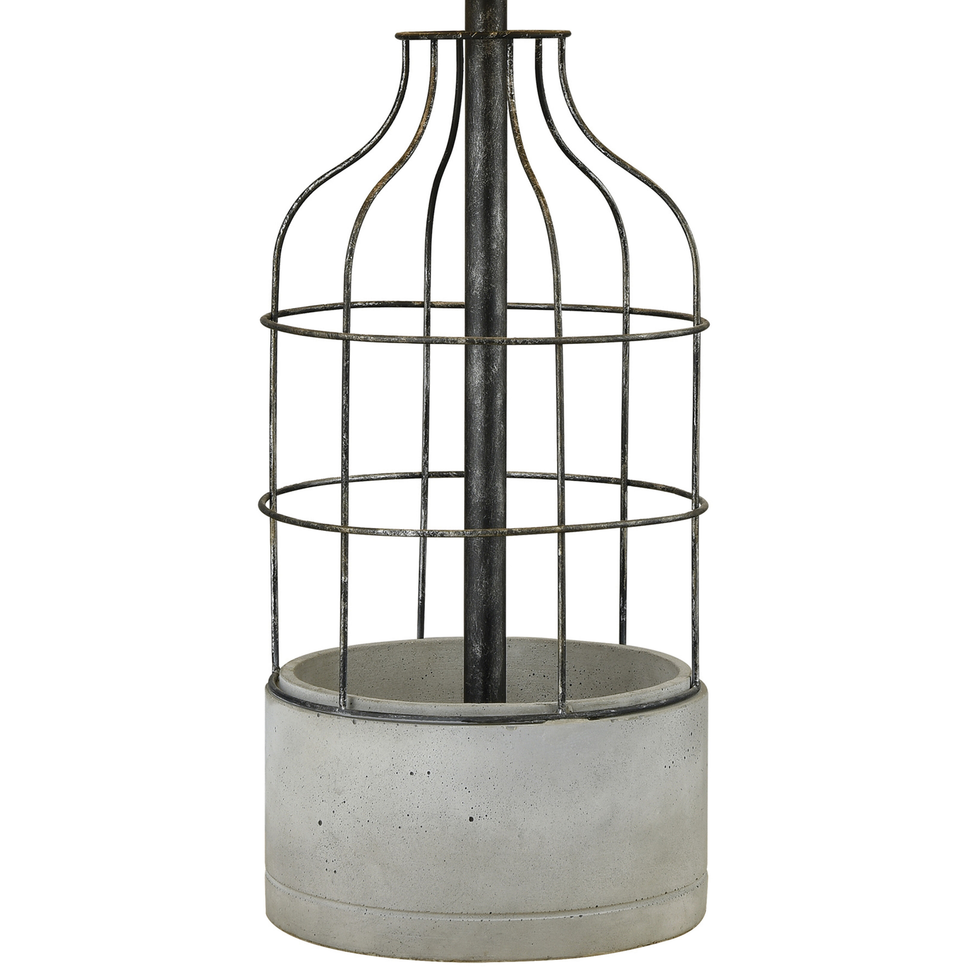 Rochefort 27 inch 150 watt Oil Rubbed Bronze with Polished Concrete Table Lamp Portable Light