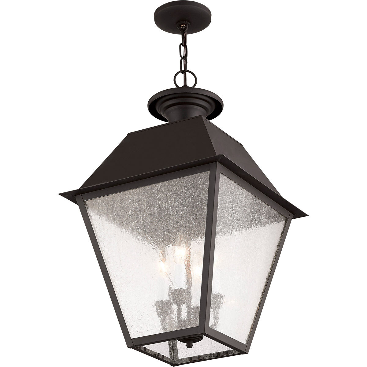 Mansfield 4 Light 15 inch Bronze Outdoor Pendant Lantern