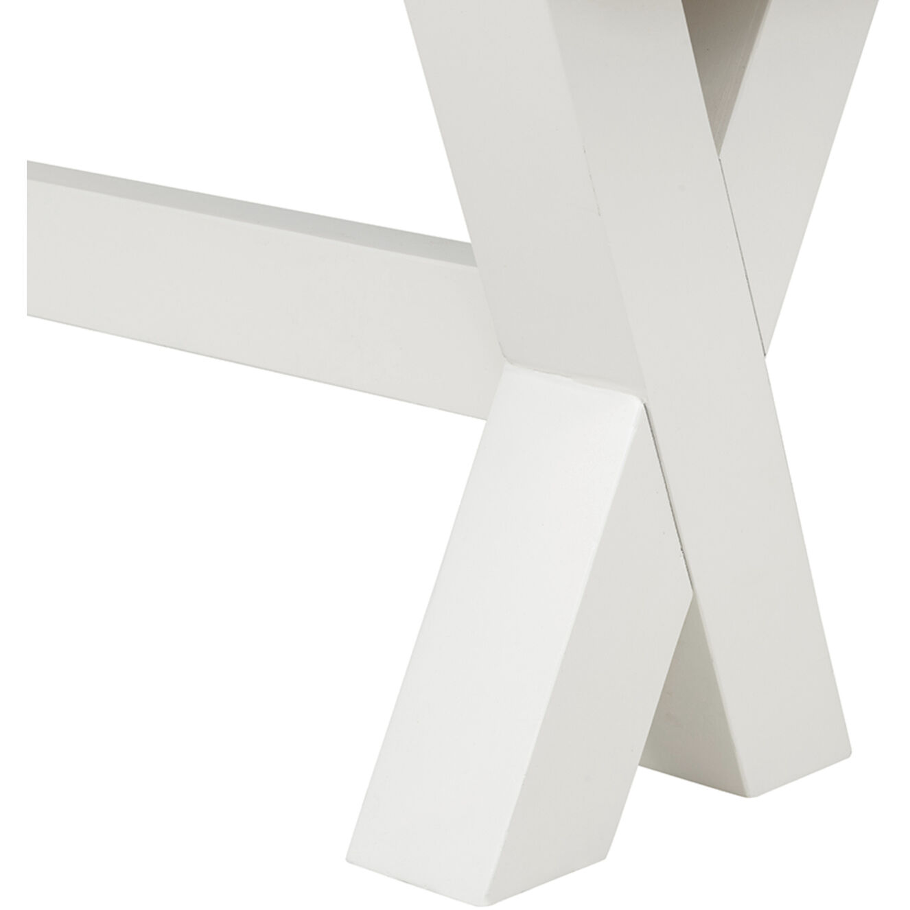 Anita White and Brown Bench