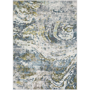 New Mexico 36 X 24 inch Grass Green/Charcoal/White/Pale Blue/Denim Rugs, Rectangle
