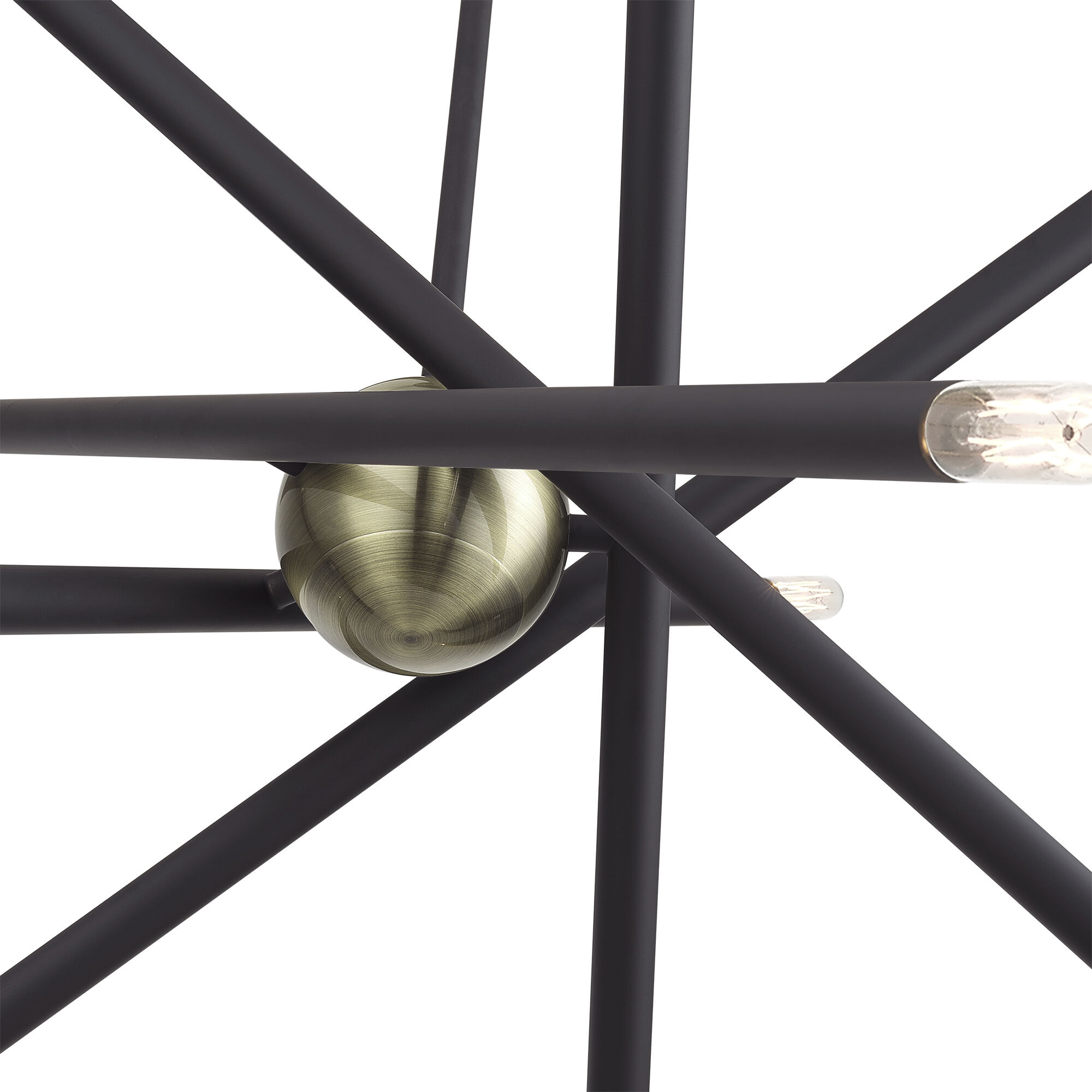 Soho 10 Light 28 inch Bronze with Antique Brass Accents Chandelier Ceiling Light