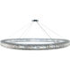 Rondelle 24 Light 84 inch Chrome Pendant Ceiling Light in Firenze