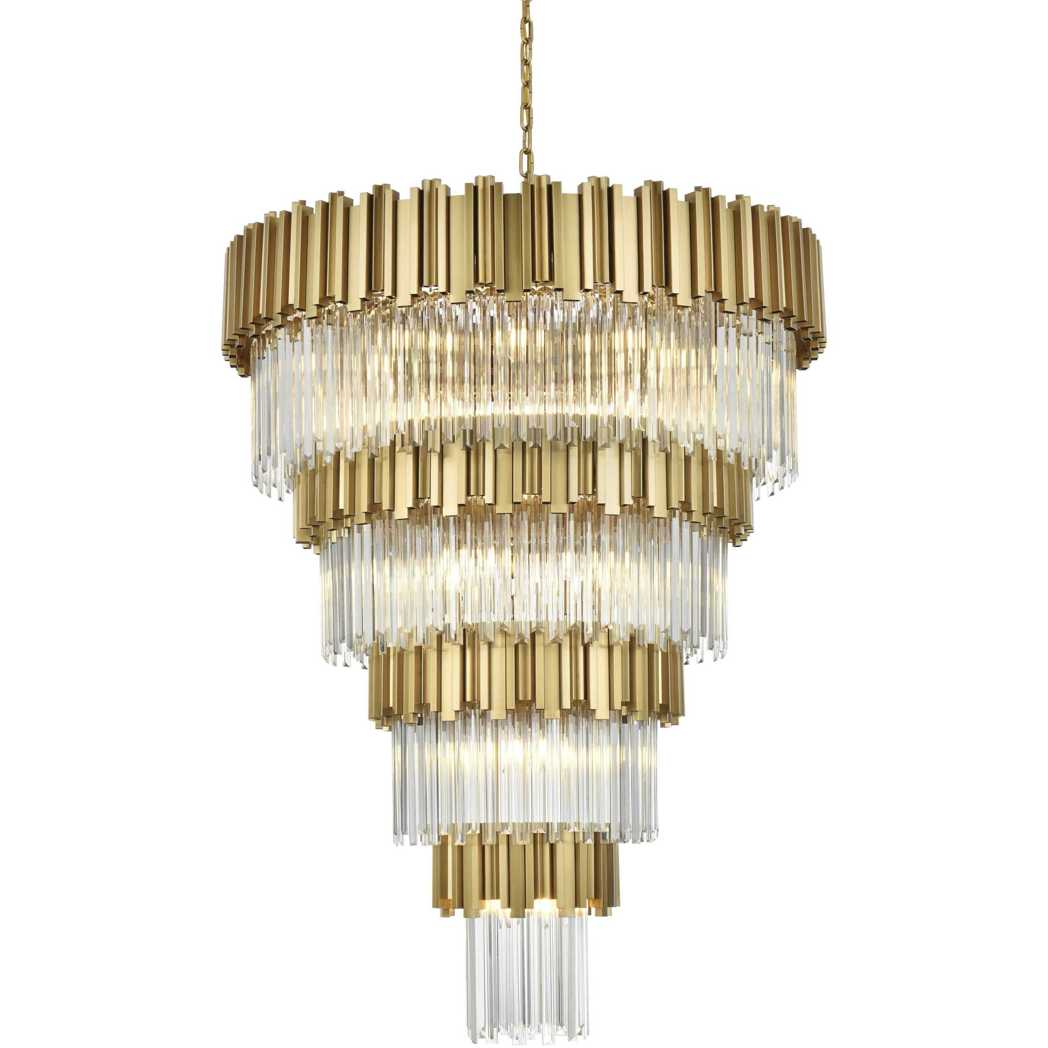 Willow 27 Light 40 inch Satin Gold Chandelier Ceiling Light